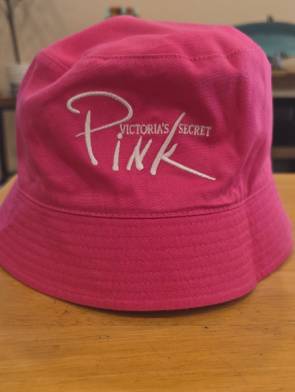 Victoria's Secret "PINK" Hot Pink Reversable Bucket Hat.